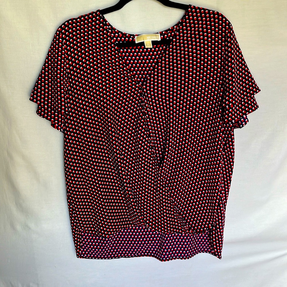 Michael Kors Red White & Blue Top